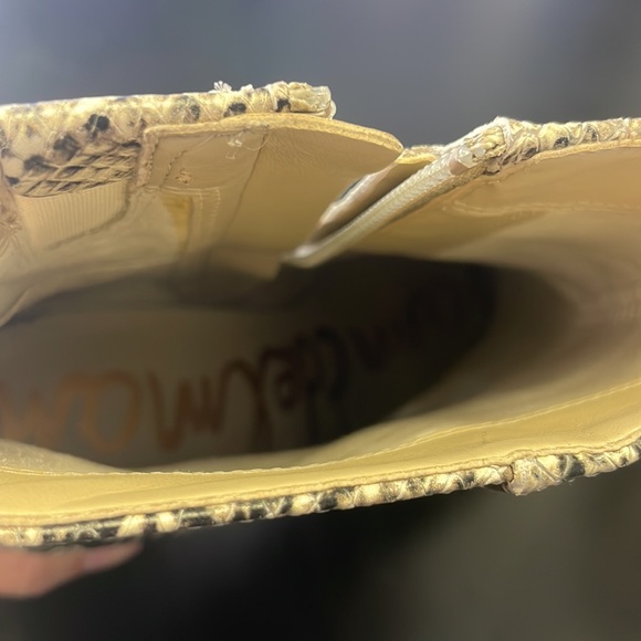 Sam Edelman Snakeskin embossed boots 6.5 - Picture 6 of 7